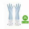 Guantes de lavado de platos engrosados con forro polar anticongelante para Otoño e Invierno, guantes de limpieza del hogar de goma alargados, guantes de manga larga de invierno duraderos