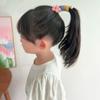 Meninas Rolo Linha Telefônica Anel de Cabelo Dos Desenhos Animados Flor Arco Criativo Doce Rabo de Pônei Linha Telefônica Enrolamento Corda de Cabelo