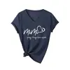 Mimi reza abraza amor Amazon eBay tienda independiente casual simple camiseta de mujer cuello en V manga corta capa base