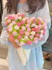 Manta terciopelo paquete de material DIY ramo de rosas manta ganchillo tejido a mano regalo flores hilo ganchillo