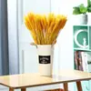 Espigas de trigo dorado, flores secas, ramo de cebada, cesta de flores abierta, adorno decorativo de espiga de trigo, arreglo floral para sala de estar, trigo real