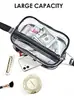 Riñonera Deportiva Transparente de PVC Transfronteriza Cruzada con Correa de Hombro Ajustable, Bolsa de Almacenamiento para Playa, Bolsa Visible para Estadio, En Stock