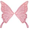 Borboleta pequena padrão gola traseira renda malha inferior bordado corpete poliéster bordado leve gola falsa cueca rendas acessórios