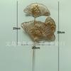 Flores Artificiais Douradas, Eucalipto Dourado e Folhas de Ginkgo, Flores de Plástico, Folhas Douradas, Materiais para Arranjo de Flores Balde da Fortuna de Natal e Festival da Primavera