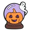 Decoraciones de zapatos de zueco de dibujos animados para Halloween, lindos dijes de zapato de goma blanda de gato negro y calabaza, accesorios decorativos DIY para zapatos de jardín en stock