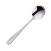 Aço Inoxidável 304 Colher Redonda Colher de Sobremesa Casa Café da Manhã Colher para Comer Mingau Colher para Catering Colher Coreana para Beber Espessada