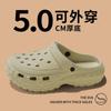 Sapatos Croc Atacado Verão Masculino Roupa Exterior Casual Novo Ao Ar Livre Antiderrapante Sola Grossa Praia Celebridade da Internet Sandálias e Chinelos Masculinos