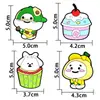 Ímãs de Geladeira de Borracha Macia de Bolo Colorido de Desenho Animado Ímãs para Quadro Branco de Educação Infantil DIY Adesivos Decorativos de Mensagem