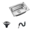 Acero Inoxidable Montado en Pared Pequeño Lavabo Individual Cocina Simple Lavabo para Lavar Verduras Fregadero para Lavar Platos Lavamanos Lavabo de Una Cubeta con Soporte