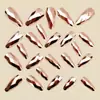 Uñas de Moda Europeas y Americanas con Forma de Almendra y Punta Redonda, Diamante Electrochapado, Uñas Desmontables Portátiles Simples y Elegantes