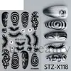 Adesivos de unha FULL BEAUTY para exportação, estilo Halloween Francês, bandagem econômica, rosto de fantasma e adesivos de unha de abóbora