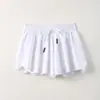 Shorts de Yoga Infantis para Corrida e Tênis com Bolso Saia Esportiva Calça Shorts Fluidos para Meninas