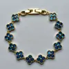 Pulseira de Trevo de Quatro Folhas de Zircônia Popular de Alta Qualidade Transfronteiriça Simples e Versátil Joia Clássica da Moda Joias para Mãos Fabricante Atacado