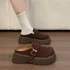 Zapatos Pequeños Birkenstock de Estilo Vintage de Alta Gama para Mujer, Nuevos para la Primavera 2026, Zuecos Antideslizantes Versátiles de Suela Gruesa para Personas Menudas