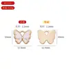 Qk027 Pingente Borboleta Gota de Óleo Estilo Nacional Animal DIY Liga Multicolor Pulseira Brinco Pulseira Chaveiro Pingente