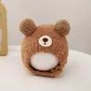 Gorro para Bebé Otoño e Invierno Gorro con Orejitas para Recién Nacido Algodón Puro Lindo Cálido Tejido de Felpa para Bebés Niños y Niñas