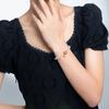 Pulsera Caqui Ruyi Calcedonia Blanca para Mujer Nueva Ágata China Lujo Ligero Personalizada Versátil Regalo para Novia