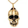 Joyería de acero de titanio colgante personalizado para hombre colgante de cabeza de fantasma grande fábrica de joyería de acero de titanio directo de fábrica por lotes
