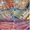 Gabinete de cortina de aire de supermercado, accesorios para exhibidor de frutas, estante falso de fondo de congelador, plataforma de exhibición inclinada tipo escalera transparente