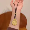 Nuevo Collar Retro Popular Étnico Estilo Chino para Mujer, Cadena Larga Versátil de Nicho para Suéter con un Toque de Alta Gama, Accesorio Sencillo