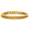 Pulsera Tejida Doble Pulida por Cuatro Lados de Nuevo Acero de Titanio Transfronteriza Que No Se Desvanece, Pulsera Cubana Simple para Hombres y Mujeres, Pulsera de Acero Inoxidable