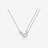 Collar de Frijol de Amor de Plata de Ley S925 Andywen para Mujer 2025 Nuevo Popular Joyería de Plata Collar de Lujo Ligero Nicho Candado