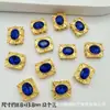 Nova Caixa Mágica Redonda com Laço de Coração de Diamante Dourado Oito Furos Separadores Contas DIY Pulseira de Contas Colar Joias