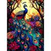 Novo produto Amazon venda quente 5D pintura diamante cor pavão coroa cenário diy sala de estar pintura decorativa fabricantes atacado