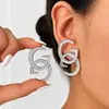 Brincos de argola geométrica multicamada de arame exagerados, best-sellers novos da TEMU Amazon, transfronteiriços para mulheres, atacado europeu e americano