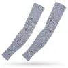 Mangas de Hielo de Seda de Flor de Anacardo, Mangas de Hielo de Silicona, Protección Solar, Protección UV, Deportes al Aire Libre, Ciclismo de Verano, Protectores de Brazo para Motocicleta