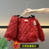 0045 Jaquetas de Algodão Outono e Inverno para Meninos Novas Uniformes de Beisebol Espessados Estilo Coreano para Crianças Roupas Acolchoadas para Bebês