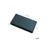 Caja de Empaque Universal Negra Llavero Caja de Regalo Almohadilla de Esponja Cielo y Tierra para Joyería Caja de Cartón Logo Impreso Estampado en Caliente