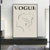 Pintura de Escritorio Abstracta Moda Línea Arte Blanco y Negro Pintura Colgante Pintura Decorativa Tienda de Ropa Mural Simple de Cabecera para Dormitorio