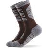 Dos Calcetines Deportivos de Media Caña Gruesos con Fondo de Toalla para Hombre Two Wolf, Calcetines de Algodón Absorbentes del Sudor, Desodorantes, Transpirables para Senderismo al Aire Libre