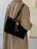 2026 Bolso Tote Grande de Estilo Perezoso Vintage Nuevo para Mujer, 2026 Bolso de Mano y Bolso de Hombro Versátil Coreano Nuevo