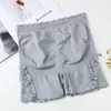 Nuevos Pantalones de Seguridad de Encaje, Leggings de Cintura Media para Control de Abdomen, Ropa Interior de Algodón en la Entrepierna de Tres Puntos Anti-exposición para Mujer, Suministro Directo del Fabricante