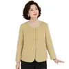 2026 Nuevo Abrigo de Lana de Moda Otoñal para Madres, Top de Lana de Estilo Pequeña Fragancia de Gama Alta Estilo Nacional para Mujeres de Mediana Edad y Mayores