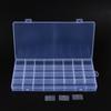 Caja de plástico transparente de 10 15 24 compartimentos, caja para piezas, papelería, equipo de pesca, joyería, cosméticos