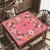 Toalha de Mesa para Mahjong Popular de Borracha Natural Transfronteiriça Tapete Quadrado Espessado Redutor de Ruído para Mesa de Mahjong para Poker e Jogos de Cartas