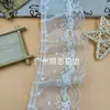 Vendas Diretas de Fábrica de Renda Plissada de Chiffon de Pérola, Renda Plissada de Bolha de Contas em Camada Dupla, Acessórios para Gola de Roupa de Exterior