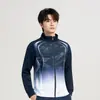 Uniforme Escolar Uniforme de Clase Impresión de Logo Personalizado Unisex Secundaria Preparatoria Cuello Alto Conjunto Casual Manga Larga Pantalón Largo Otoño