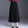 Falda de mujer de longitud media, con caída, de dobladillo ancho, nuevo estilo otoño 2026, de cintura alta, falda tipo umbrella adelgazante, falda casual de longitud media, moderna