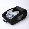 Bolsa para tênis de comércio exterior transfronteiriço, bolsa de tênis à prova d'água para negócios ao ar livre, bolsa de rede respirável para armazenamento de tênis de futebol masculinos e femininos