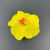 Flor de Hibisco Artificial Nova Diâmetro 10cm Foto de Viagem Roupa de Banho para Praia Acessórios Criativos para Cabelo Decoração de Sala de Estar Casamento