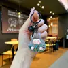 Chaveiro Mini Bolinho de Arroz Tendência do Tiktok Areia Fluida de Óleo Acessório DIY Pingente de Chaveiro Ornamento da Moda