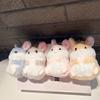 Llavero con colgante de conejo hámster, regalo, muñeco de peluche, mochila escolar, venta al por mayor, mini muñeca de trapo