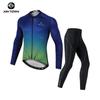 XINTOWN vestuário de ciclismo masculino novo vestuário de ciclismo de manga comprida conjunto de vestuário de ciclismo para primavera e outono