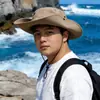 Sombrero de Pescador de Mezclilla de Talla Grande para Hombre, Protección Solar para Exteriores, Sombrero de Senderismo de Ala Ancha, Nuevo Modelo 2026, Sombrero con Visera para Adelgazar el Rostro