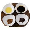 Plato de condimentos de porcelana blanca pura, plato pequeño de cerámica para el hogar, plato de vinagre para salsa de soja, plato para salsas de restaurante de hotel, plato para aperitivos