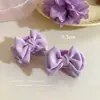 Pinza de Agarre de Lazo de Satén de Color Crema Dulce para Cabello de Princesa, Tamaño Pequeño, Flequillo, Pinza para Cabello, Accesorios para el Cabello